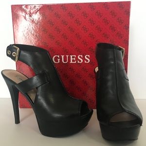 Guess Platform Leather Sandals